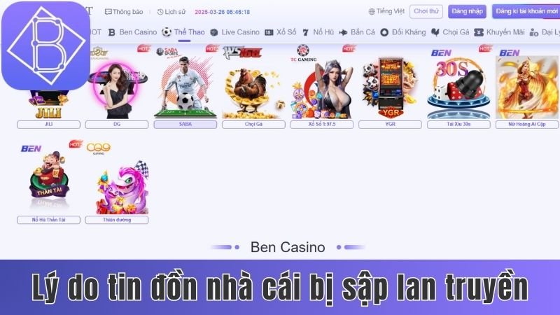 Lý do khiến tin đồn nhà cái bị sập lan truyền